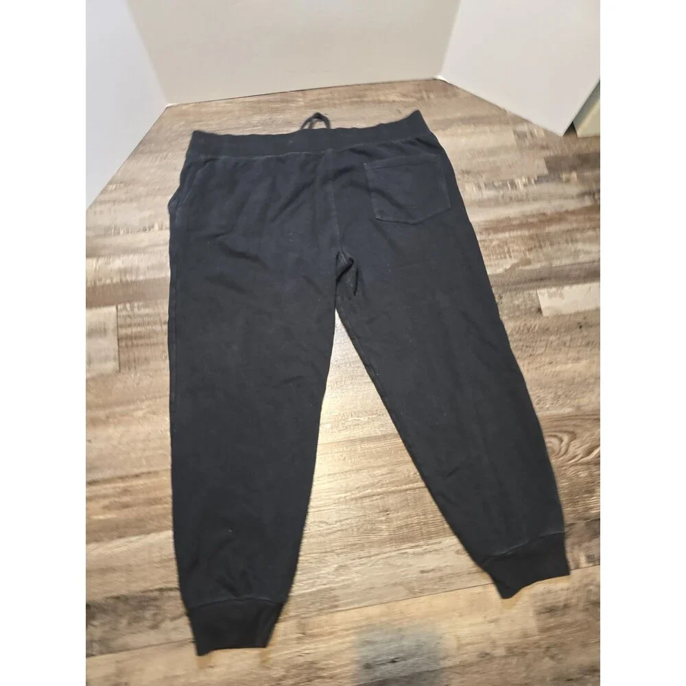 True Religion Sweatpants 2XL Black Logo Joggers            #178